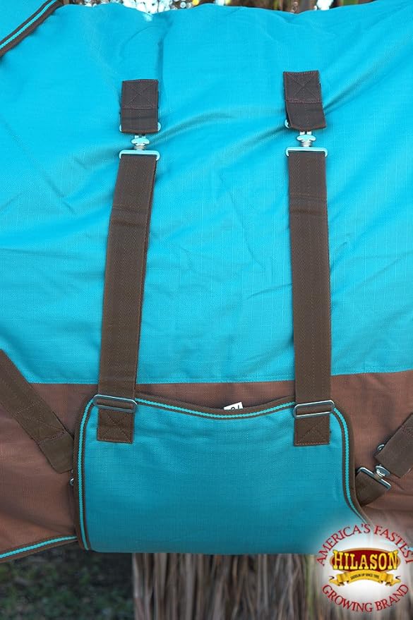 HILASON 1200D Winter Waterproof Poly Horse Blanket Belly Wrap | Turnout Blankets for Horses