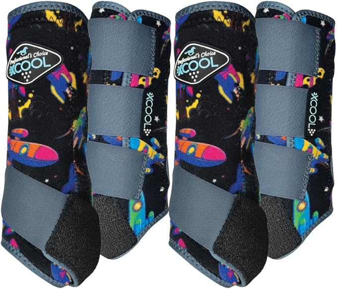 Professional's Choice 2XCOOL Sports Medicine Horse Boots | Protective & Breathable Design for Ultimate Comfort, Durability & Cooling in Active Horses | 2 Pack