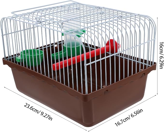 Kisangel Portable Bird Cage Food Box and Water Feeder Lightweight Travel Carrier for Birds Like Parrots and Lovebirds Convenient Pet Transport