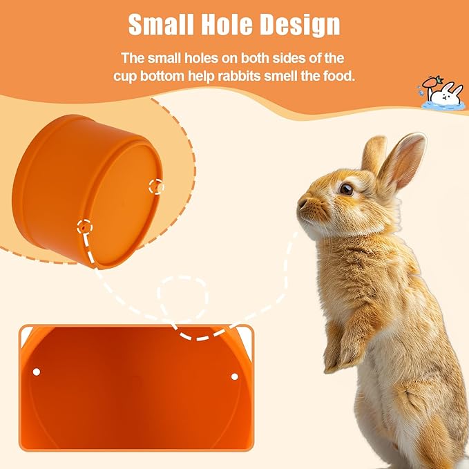 8 Pcs Stacking Cups for Rabbits,Nesting Rabbit Toys of Different Sizes,Bunny Stacking Cups for Hiding Food and Playing,Guinea Pig Stacking Cups (Rainbow)
