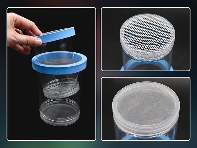 3 Pack Breeder Box for Fish Tank, Baby Fish Separator for Aquarium, Floating Breeding Isolation Box for Betta, Shrimp, Clownfish, Guppy