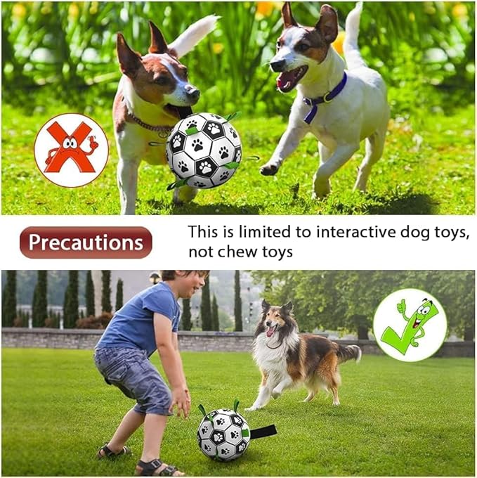 Dog Soccer Ball, Interactive Toys for Tug of War, Puppy Birthday Gifts, Tug Toy, Water Toy, Durable Balls for Small & Medium Size(6 inch-Pink)