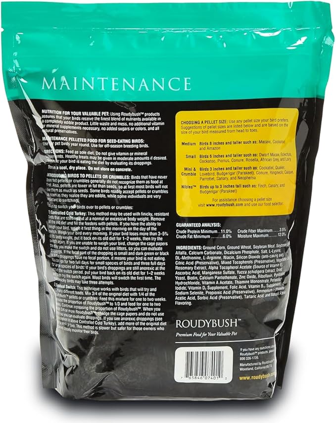 Bird Feed & Treat Bundle – 44 oz Maintenance, Mini Bird Food & 2 lb Nutritious Spray Millet for Pet Birds' Health, Vitality, and Balanced Diet