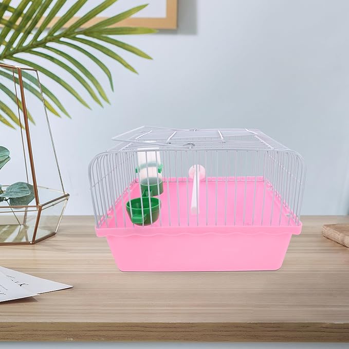 Kisangel Portable Bird Cage for Pets Spacious Travel Carrier Perch Food Box and Water Bottle for Lovebirds and Parrots for Outdoor Adventures