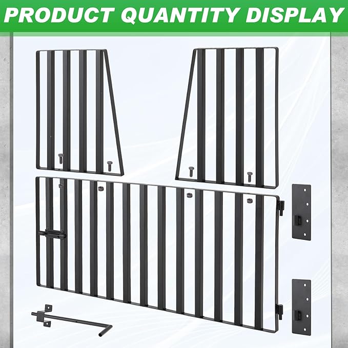 Zonon Horse Stall Door Guards 48" x 42" Heavy Duty Yoke Design Stall Gates for Horses or Barns Accessories and Guard