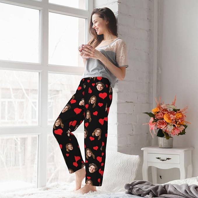 Personalized Pajama Pants For Men Women Custom Pajama Pants With Face Custom Face Pajamas Funny Customized Gifts