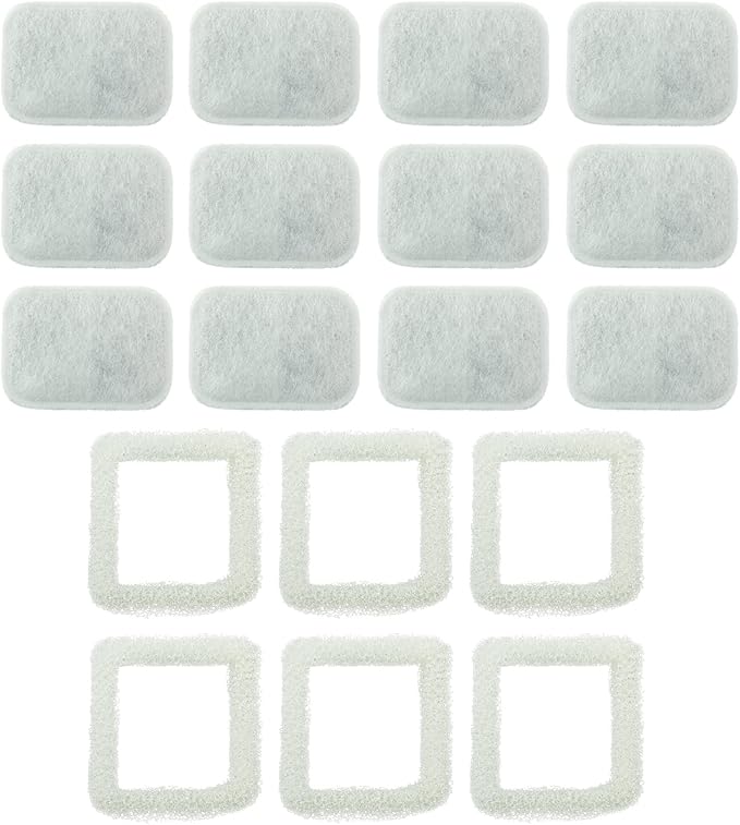 PET STANDARD Water Filters, Compatible with iPettie® Tritone Ceramic Fountain, Pack of 12
