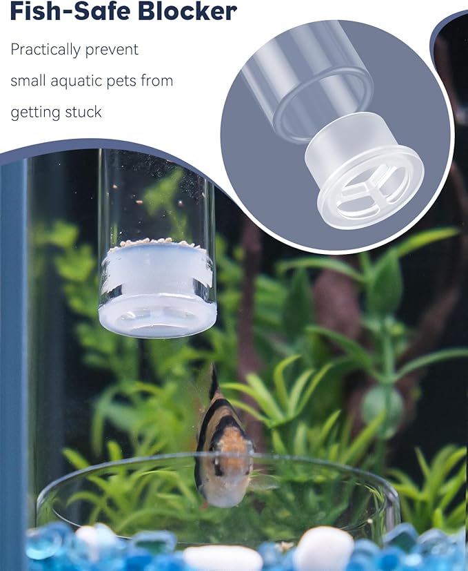 Pawfly Aquarium Feeding Dish Set – Clear Glass Shrimp Feeder Tube with Dish & 2 Suction Cups, Feeding Supplies for Betta and Tropical Fish Tanks