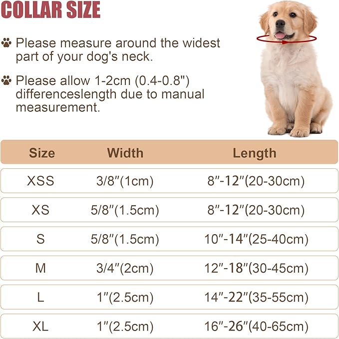 Reflective Dog Collar with Buckle Adjustable Safety Nylon Collars for Small Medium Large Dogs, Green S