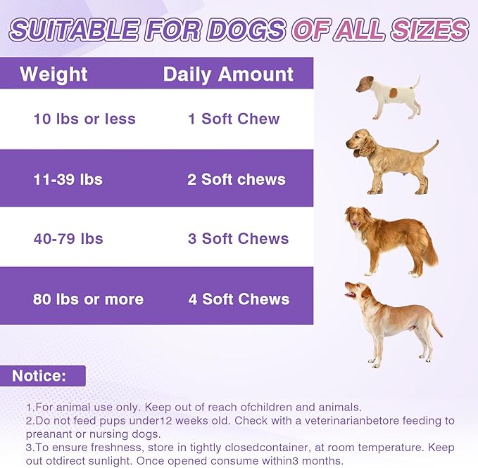 Dog Allergy Chews 200ct - Dog Allergy and Itching Skin Relief Anti Itch Aller Immune Bites for Dogs Licking Paws Treatment Relief Itchy Chew Probiotics Vitamins for Skin and Coat Allergies - Lamb