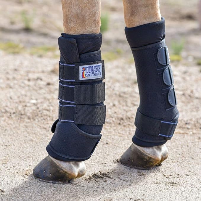 Dura-Tech Quick Dry Memory Foam Stable Wraps for Horses | Complete Horse Leg Support | Enhanced Comfort & Protection | Tekno-Dri Lining | Easy Maintenance
