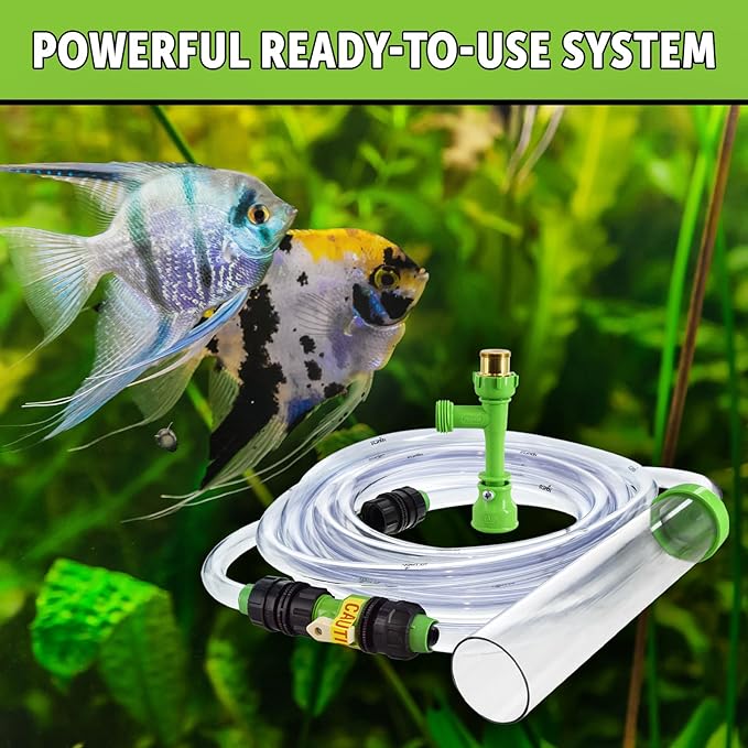 Python No Spill Clean and Fill Aquarium Maintenance System, Gravel Cleaner and Water Changer, 50 Foot