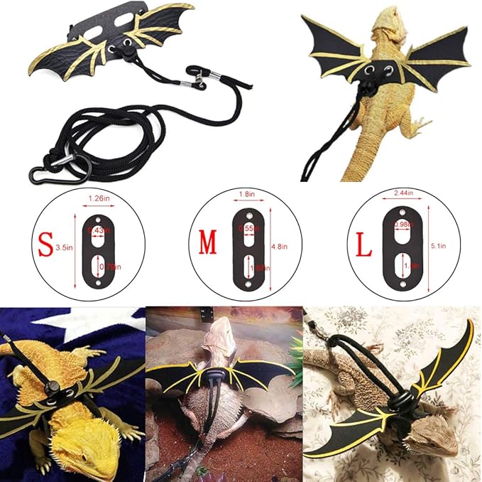 Hamiledyi Bearded Dragon Tank Accessories Lizard Large Hammock Jungle Climber Vines Flexible Leaves Bendable Vine Artificial Branch Habitat Reptile Decor for Chameleon, Lizards,Gecko,Snakes