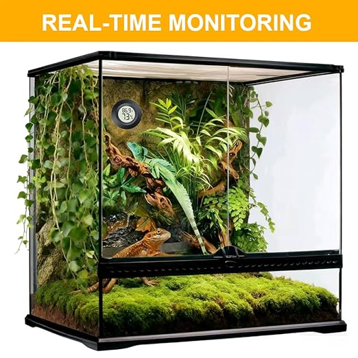 4 Pack Hygrometer Thermometer Digital Humidity Meter Indoor/Outdoor Humidity Monitor Reptile Thermo-Hygrometer for Greenhouse Humidors Terrarium Jars, Fahrenheit (℉) /Celsius(℃) (4)