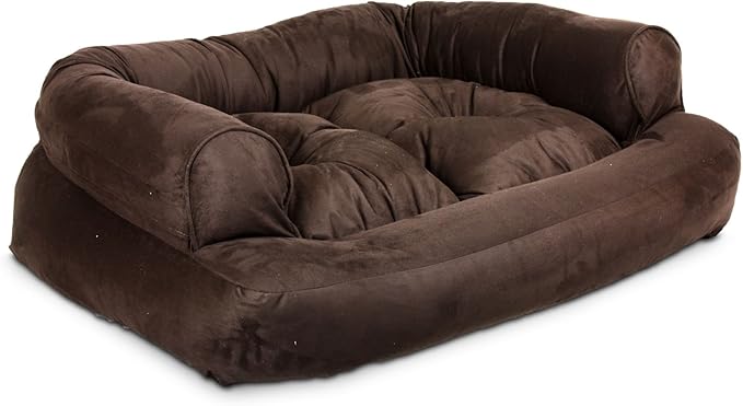 Snoozer Overstuffed Luxury Pet Sofa, Large, Hot Fudge