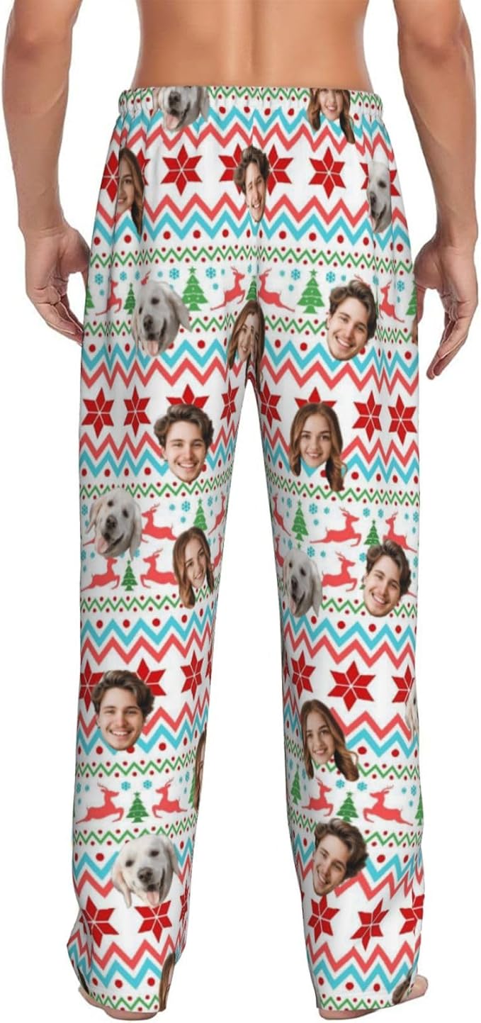 Personalized Pajama Pants For Men Women Custom Pajama Pants With Face Custom Face Pajamas Funny Customized Gifts
