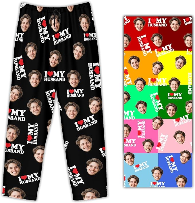 Personalized Pajama Pants For Men Women Custom Pajama Pants With Face Custom Face Pajamas Funny Customized Gifts