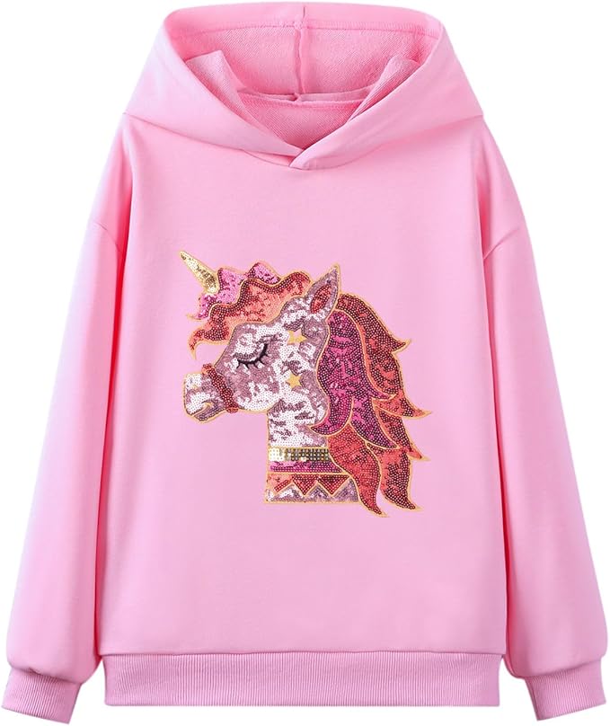 WELAKEN Sweatshirts for Girls Toddler & Kids II Little Girl's Pullover Tops Sweaters & Hoodies