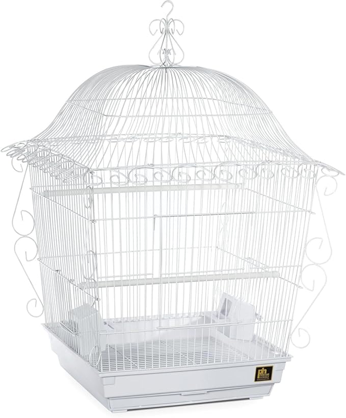 Maykoosh Nordic Haven Scrollwork Bird Cage with Intricate Design, Durable Metal Construction, Spacious Interior