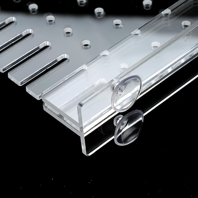 Aquarium Divider Clear 10/15/20 Gallon Fish Tank Divider with Suction Cups (10 Gallon)