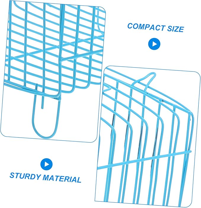 Milisten Portable Metal Bird Carrier Cage Lightweight Outdoor Travel Cage with Breathable Wire Design for Parrots Conures Cockatiels Easy Carry