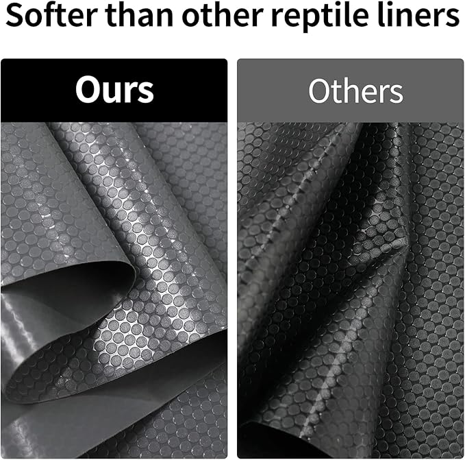Bearded Dragon Mat 1Pack 18x36, Reptile Tank Accessories, Terrarium Liner Bedding, Non-Adhesive Reptile Substrate Mat for Bearded Dragon, Leopard Gecko, Lizard, Tortoise, Iguana Tank