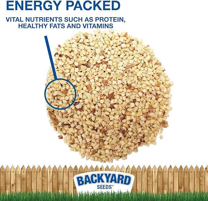 Backyard Seeds Peanut Hearts for Wild Birds 10 Pounds