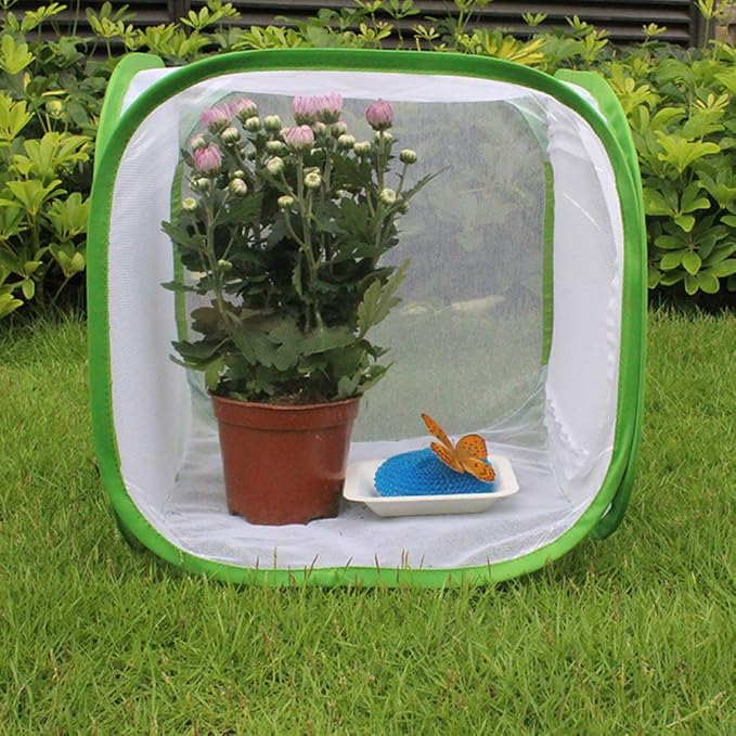 Breeding Cage, Homes for Pets, Large Foldable Ventilated Breeding Cage, Portable Durable Breeding Cage for Canary Aviary Lovebird Budgie Finch Parakeet(30 * 30 * 30cm)