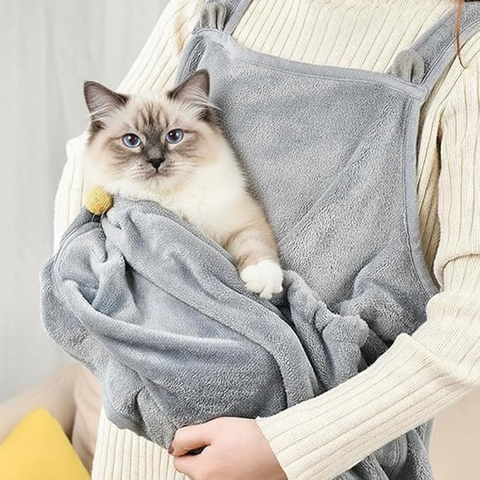 Cat Apron Carrier, Pet Sleeping Bag, Kitten Hands-Free Soft-Sided Carrier Pouch Sling for Small Sized Animals Cat Carrier Pouch Pet Sling Carrier for Small Sized Animals (A,1Pcs)