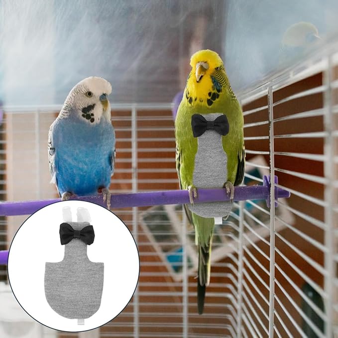 balacoo Bird Diapers Parrot Flight Suit: 4PCS Washable Flight Suite Liners Waterproof Pigeon Pants Flying Bird Diapers for Macaw Parakeet
