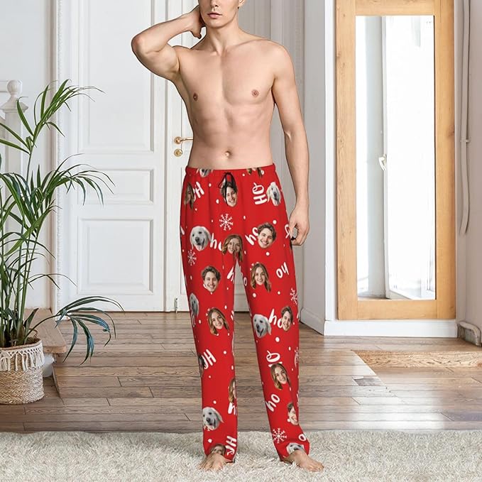 Personalized Pajama Pants For Men Women Custom Pajama Pants With Face Custom Face Pajamas Funny Customized Gifts