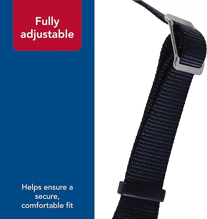 Coastal Pet - Check-Choke - Adjustable Check Training Collar for Dogs, Black, 3/4" x 14"-20"