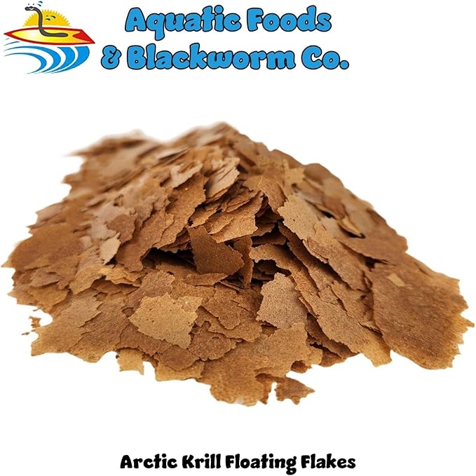 Aquatic Foods Inc. Arctic Krill Flakes which Contain Natural Carotenoids & Astaxanthin That Will Enhance The Vibrant Colors of Fish, for All Tropical and Marine Fish...WL…1-lb Poly Bag