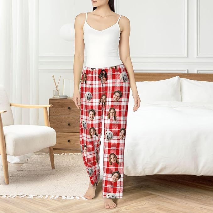 Personalized Pajama Pants For Men Women Custom Pajama Pants With Face Custom Face Pajamas Funny Customized Gifts