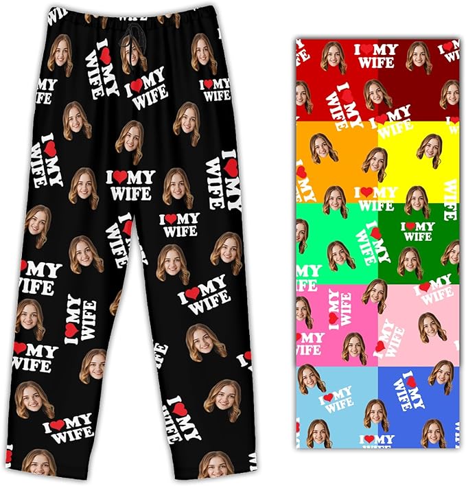 Personalized Pajama Pants For Men Women Custom Pajama Pants With Face Custom Face Pajamas Funny Customized Gifts
