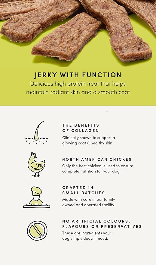 CRUMPS NATURAL Chicken Collagen Jerky 5.4oz, Dog Treats