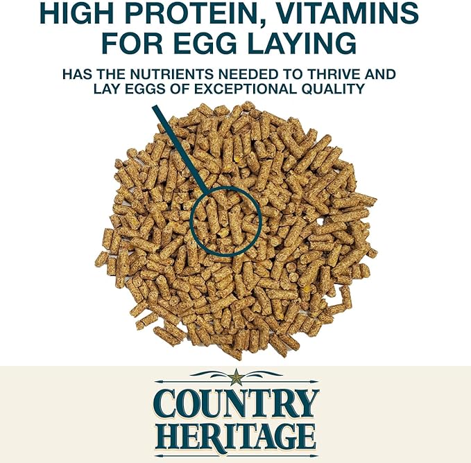 CountryMax 16% Protein Layer Pellets for Laying Hens – Complete Feed for Chickens, Ducks & Game Birds – 50 lb Bag