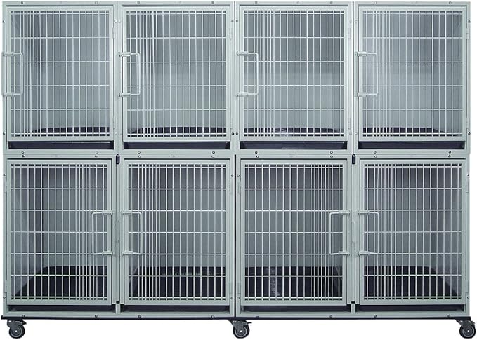6 or 8 Unit Powdercoated Cage Bank Kit