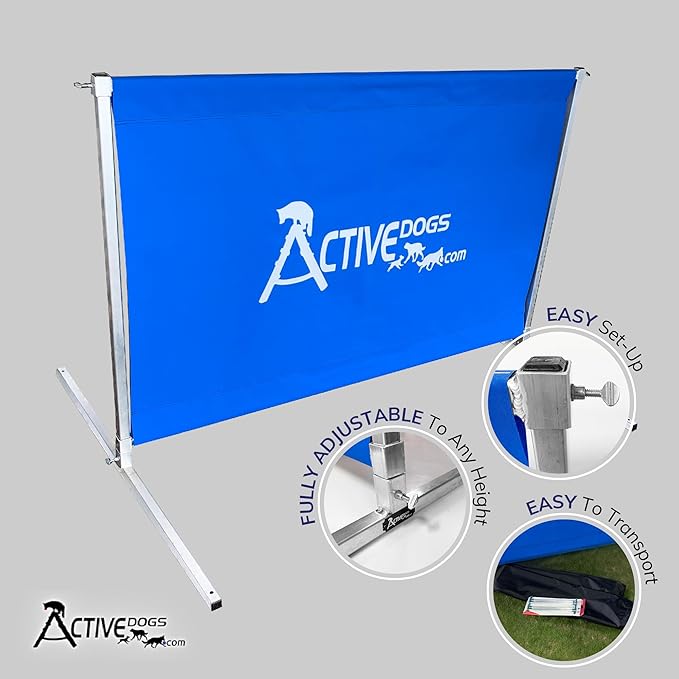 ActiveDogs.com IGP IPO Schutzhund Standard Hurdle Jump w/Carrying Bag - All Aluminum Design - Agility Training Jump - Easy to Transport
