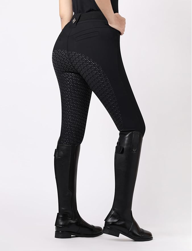 Riding Pants for Women Full Seat Riding Tights with Pockets Equestrian Pants Comfortable Non-Slip Grip Breeches
