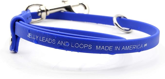 Jelly Pet Grooming Loops 3/8'' x 18'' W/Ring (Red) | Made in The USA