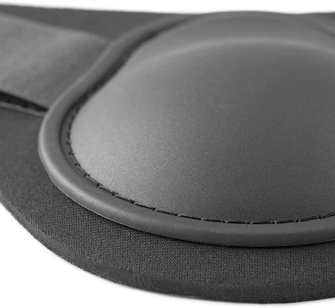 HORZE Chicago Fetlock Rear Boots | Lightweight, Adjustable, Jumping Horse Boots (Pair) - Black - Cob