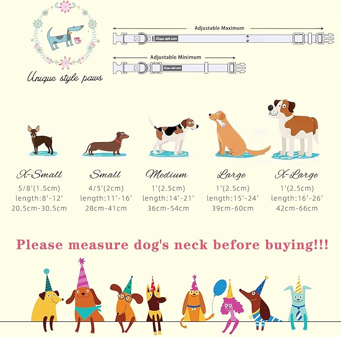 Unique style paws Valentine's Day Dog Collar Plastic Buckle Collar with Pendant Painting Love Heart Gift Wedding Small Medium Large Boys Girls Dogs