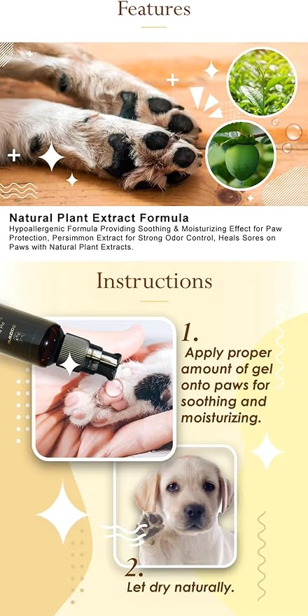 Pet Body Rash Gel for Itch Relief - Hot Spot Treatment for Dogs & Cats, Cat & Dog Rash Treatment, Pet Wound Care, Soothes Irritations, Cuts & Rashes, Itchy Skin Relief, Dog Skin Care, 40 ML