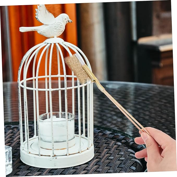 GANAZONO 1set Handle Bird Cage Brush for Easy Cleaning Wire Brush Extra Handle for Cage Maintenance and Effortless Bird Dropping Removal
