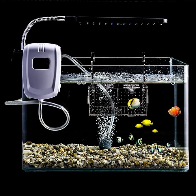Fish Breeding Box for Aquarium Acrylic Fish Tank Breeder Divider Box with Suction Cups Transparent Hatchery Hanging Incubator for Fishes Shrimp Clownfish and Guppy 7.2" x 3.5" x 3.3"
