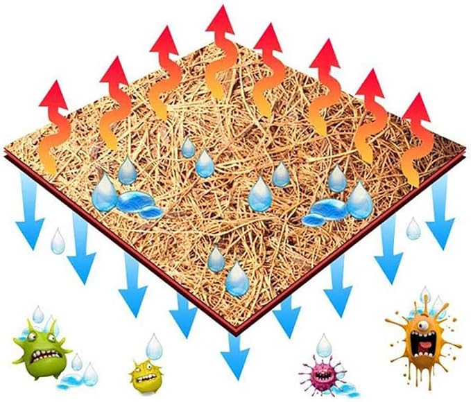 PIVBY 2 PCS Reptile Carpet, Natural Coco Coir Mat (19.6" x 11.7"), Coconut Fiber Substrate Pet Terrarium Liner for Bearded Dragon Tortoise Habitat Lizards Turtles Snakes Iguana Hermit Crab