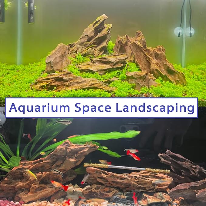 kecilke Aquarium Rocks Dragon Stone 2-4 inches Fish Tank Rocks for Aquariums, Tank Decoration, Landscaping & Amphibian Enclosures-5LB