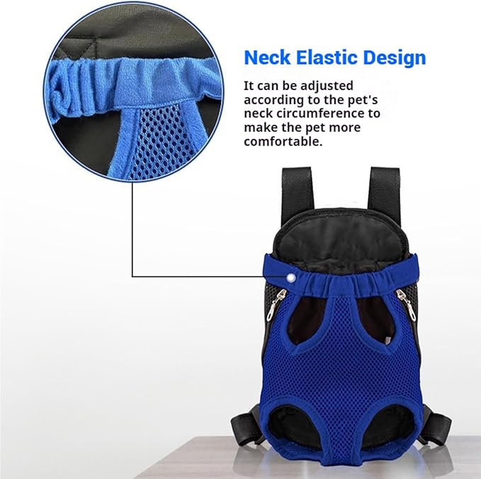 Portable Pet Carrier Backpack, Adjustable Pet Front Cat Dog Carrier Backpack Travel Bag for Small Medium Dogs Cats Puppies, Cat Backpack Carrier for Hiking Cycling (K, M)