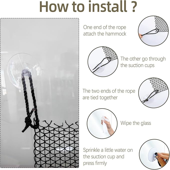 Bearded Dragon Hammock Lizard Climbing Hammock Lounger Collapsible Reptile Climbing Wall Bridge Tank Accessories for Gecko Snake Hermit Crab Chameleon (1 Pcs)
